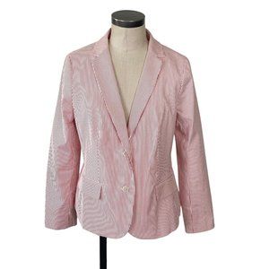 Talbots Pink Striped Blazer
